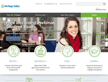 Tablet Screenshot of heritagevalleyfcu.studentchoice.org