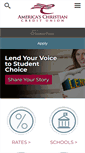 Mobile Screenshot of americaschristiancu.studentchoice.org