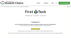 Desktop Screenshot of firsttechfed.studentchoice.org