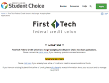 Tablet Screenshot of firsttechfed.studentchoice.org