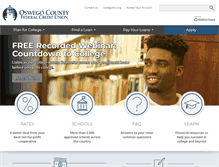 Tablet Screenshot of oswegofcu.studentchoice.org